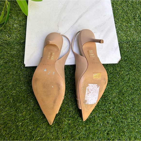 DELILAH
MID HEEL LEATHER
SLING BACK COURT
SHOES Nude size 38 US 8 - Picture 12 of 12